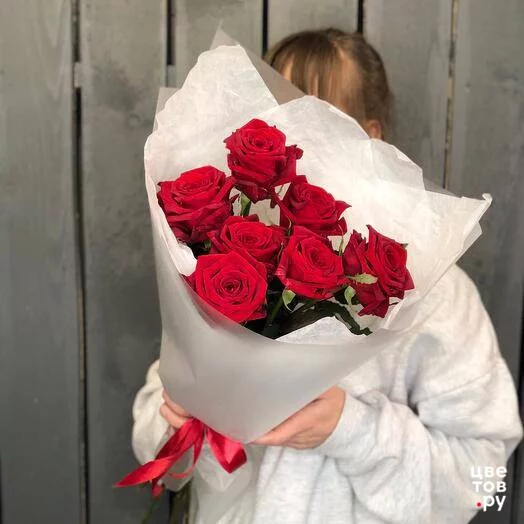 Букет "7 красных роз"
